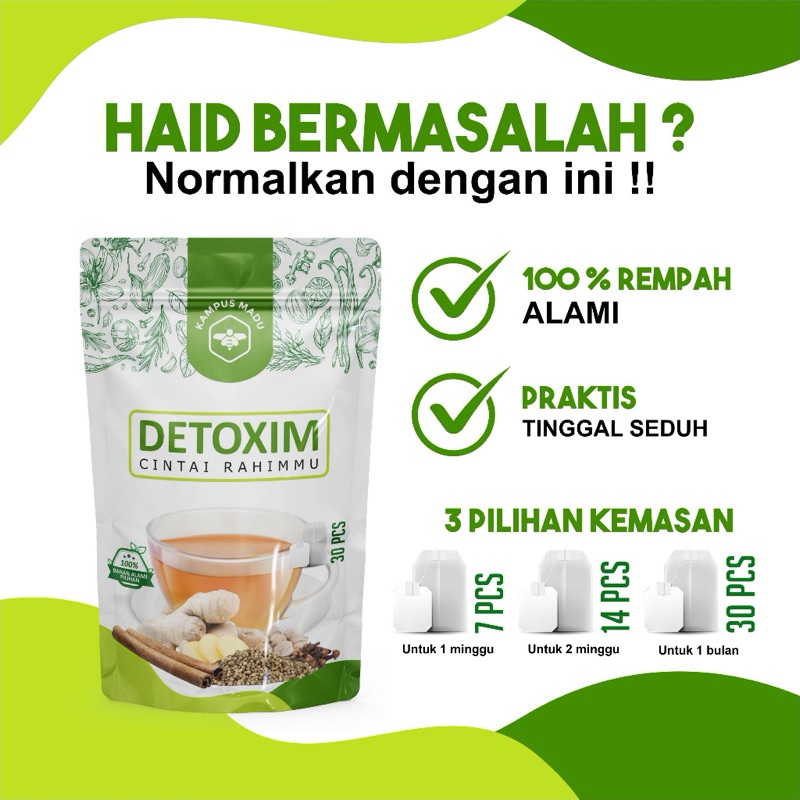 

DETOXIM - Detox Rahim Instan Teh Celup Bahan Rempah Alami