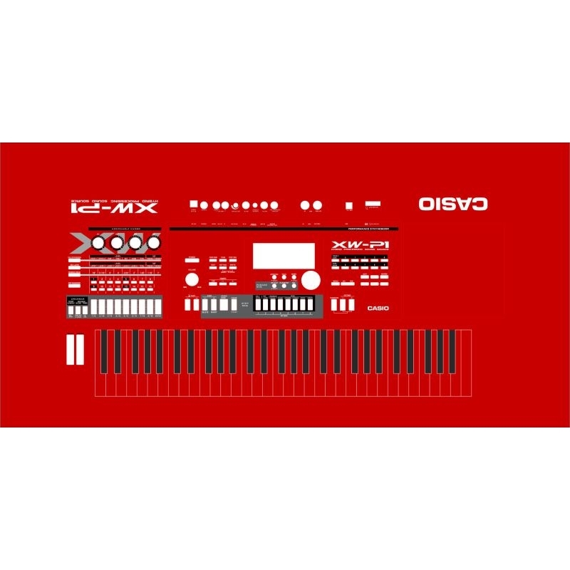 sticker pelindung keyboard musik CASIO XW-P1