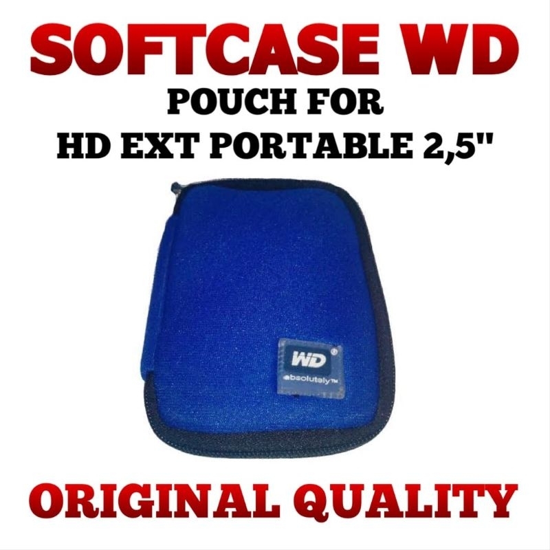 Softcase / Soft Pouch Hard Disk External 2.5" Blue [ SALE ] HardDisk / SSD External Seagate/WD/Toshi