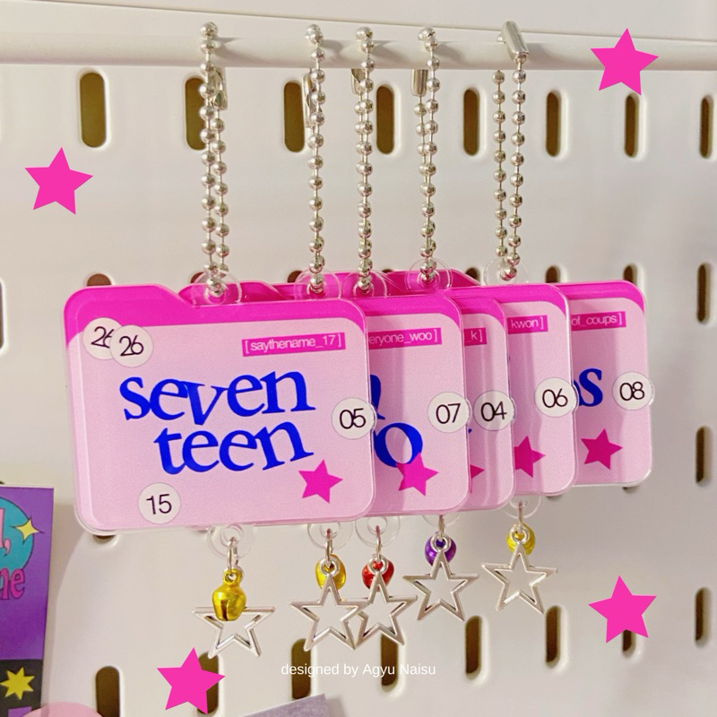 SECRET FILE Seventeen Keychain by Agyu Naisu