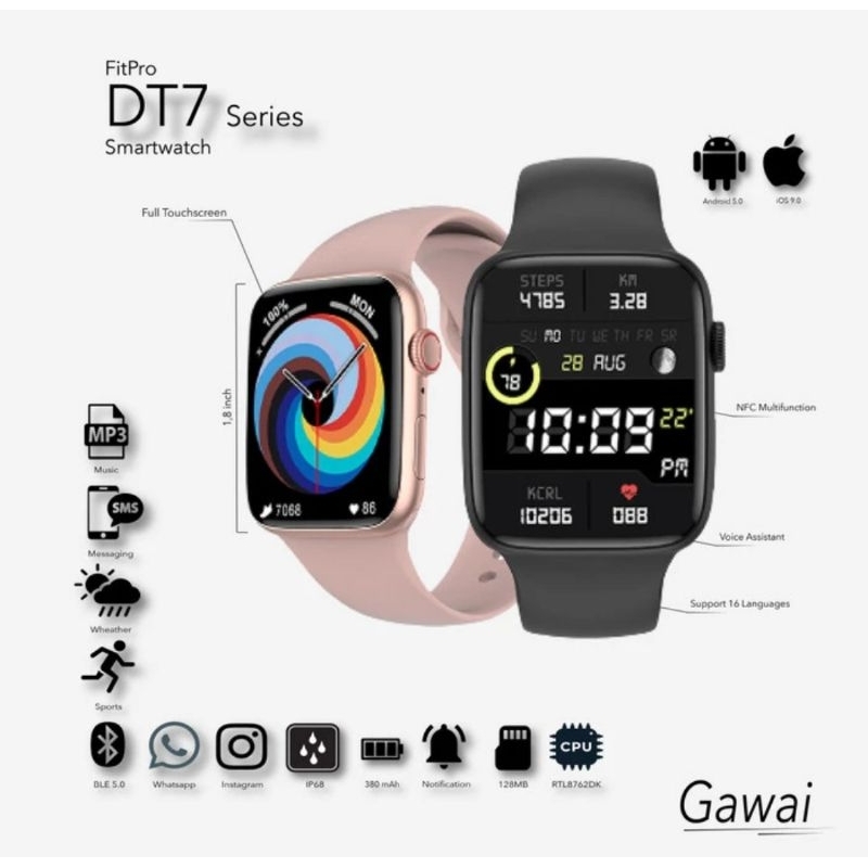 GAWAI Smartwatch DT7 Series DT1.7 Smartwatch