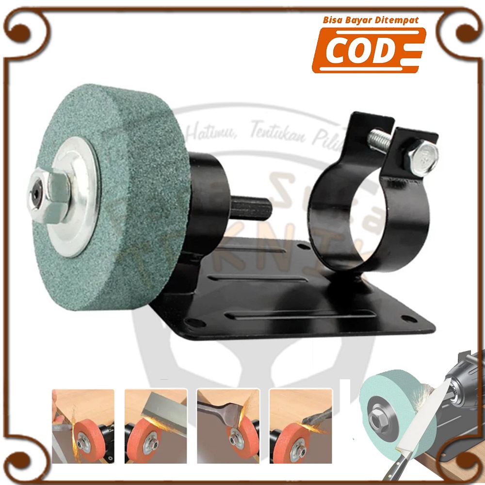 dudukan bor poles dan alat putar Gerinda cakram Gerinda roda gerinda