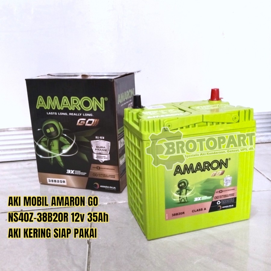 Aki Mobil Toyota Avanza, Rush, Agya Accu Kering AMARON NS40Z 35Ah