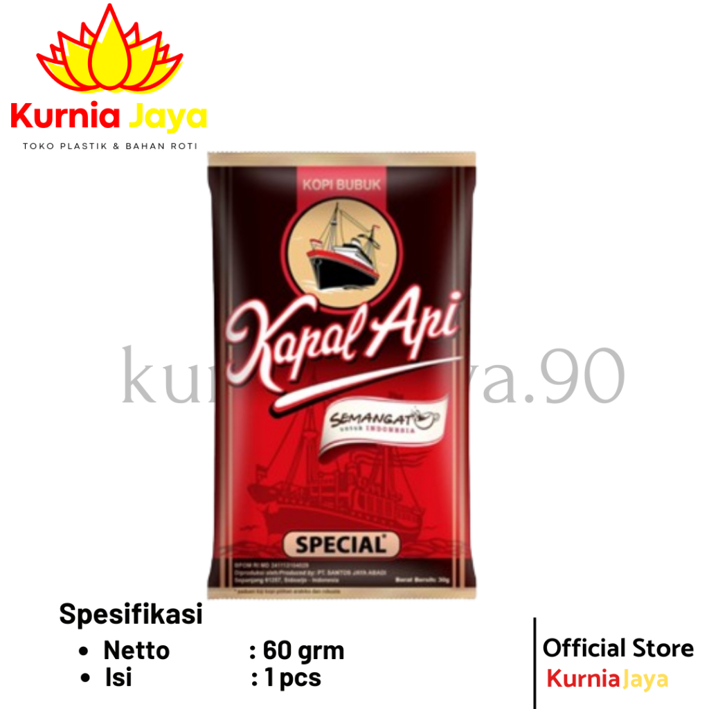 

[ KAPAL API ] Kopi Bubuk Hitam Spesial 60gr