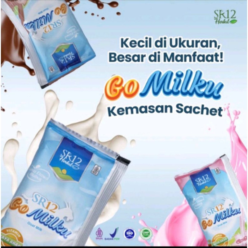 

Susu Gomilku SR12 kemasan Rentangan isi 10 Sachet Rasa Stroberi | Susu Kambing Etawa Premium | Susu Kesehatan Membantu Menurunkan Kolestrol | Susu Rendah Lemak | Susu Bebas Gula | Penurun Kolestrol | Susu Tinggi Kalsium Halal BPOM