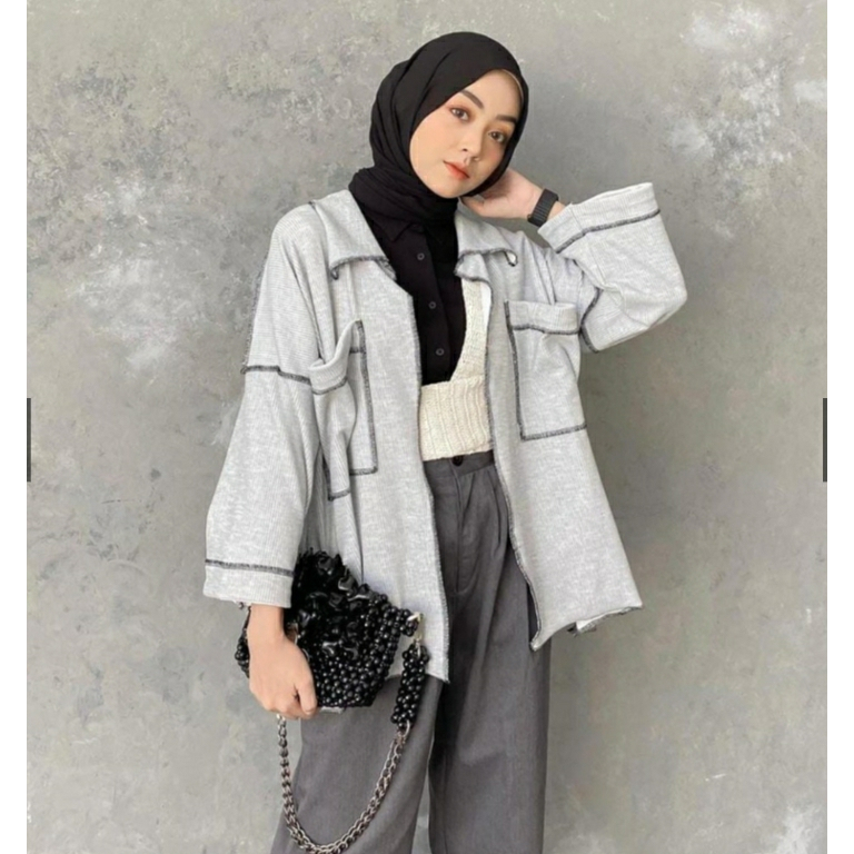 Cardigan miku grey preloved