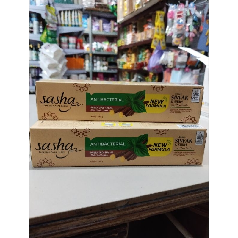 Pasta gigi Sasha siwak 65 gr - 150 gr