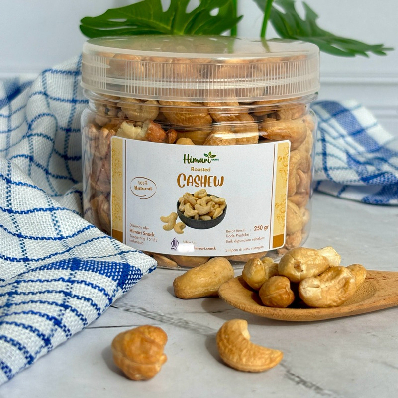 

Himari Kacang Mede Panggang Renyah Roasted Cashew Nut Mente Mete 250gr
