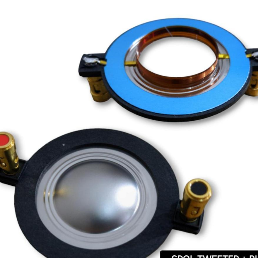 Spol 34.4 Spul + Ring 34.4mm Voice Coil Tweeter Acoustic RCF NPA Black + Binding Post