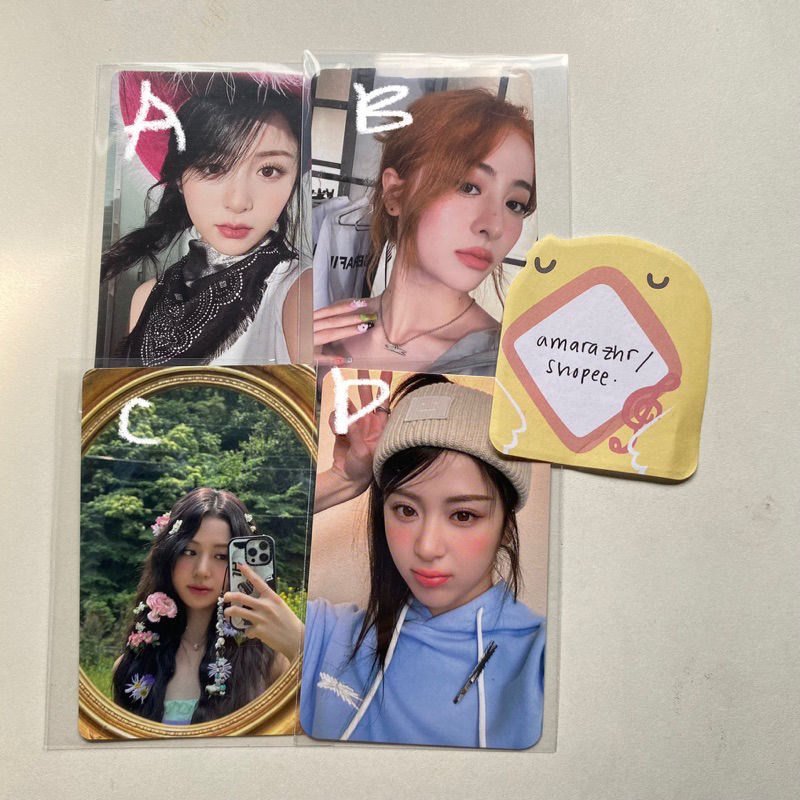 le sserafim yunjin photocard pob bene pc official easy unforgiven dicon kpopmerch applewood