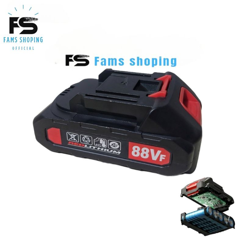 BATERAI IMPACT 88VF 5CELL BATERAI BOR CORDLESS JLD KAMOLE HUJIA GTOOLS 88VF BATERAI BOR DAN GERINDA