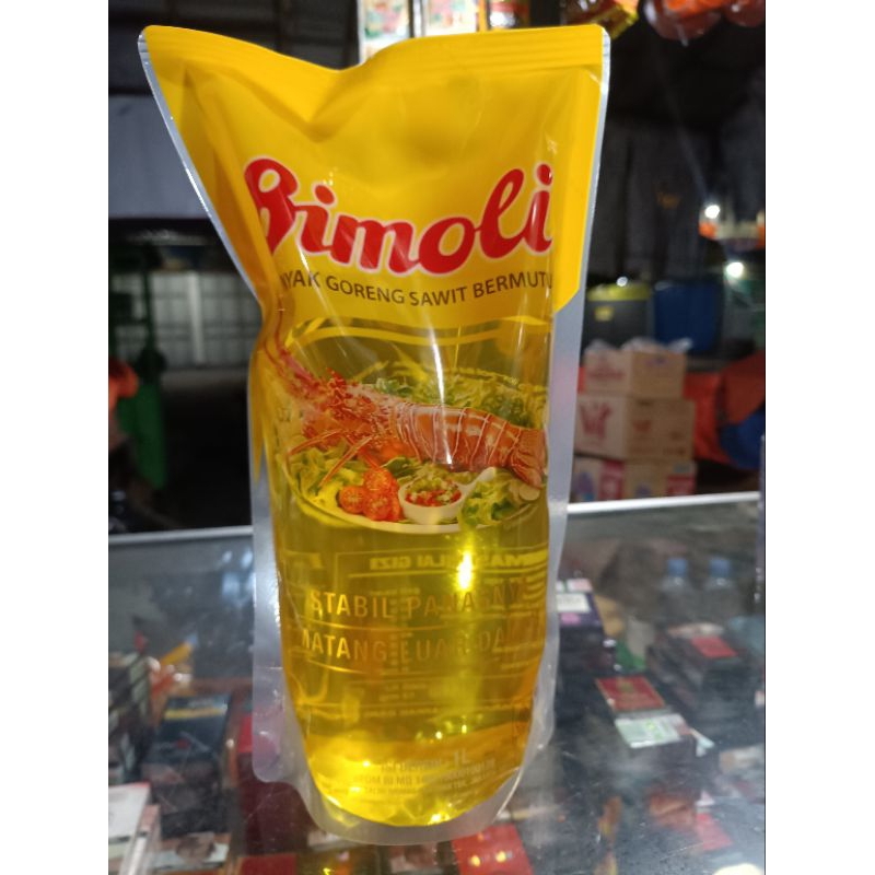 

Minyak goreng 1 liter bimoli pouch