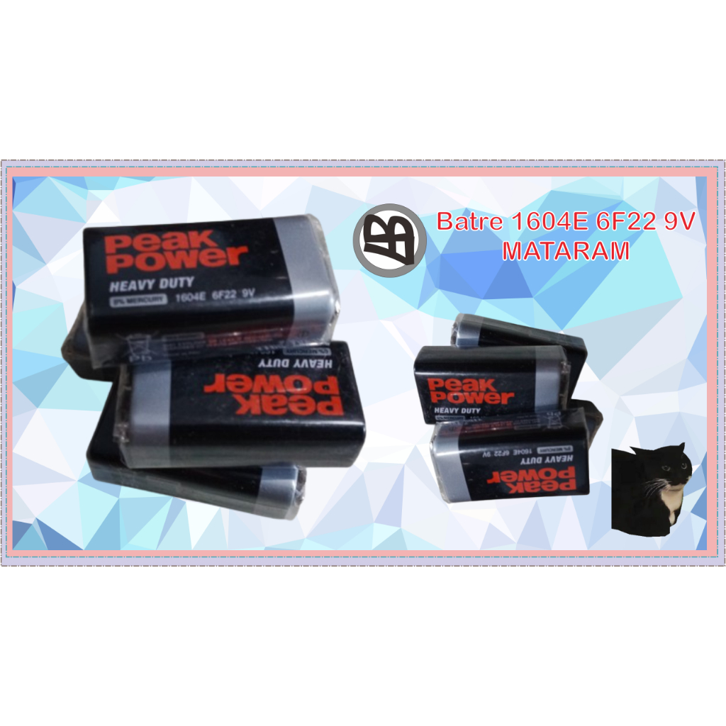 Baterai 1604E 6F22 9V MATARAM