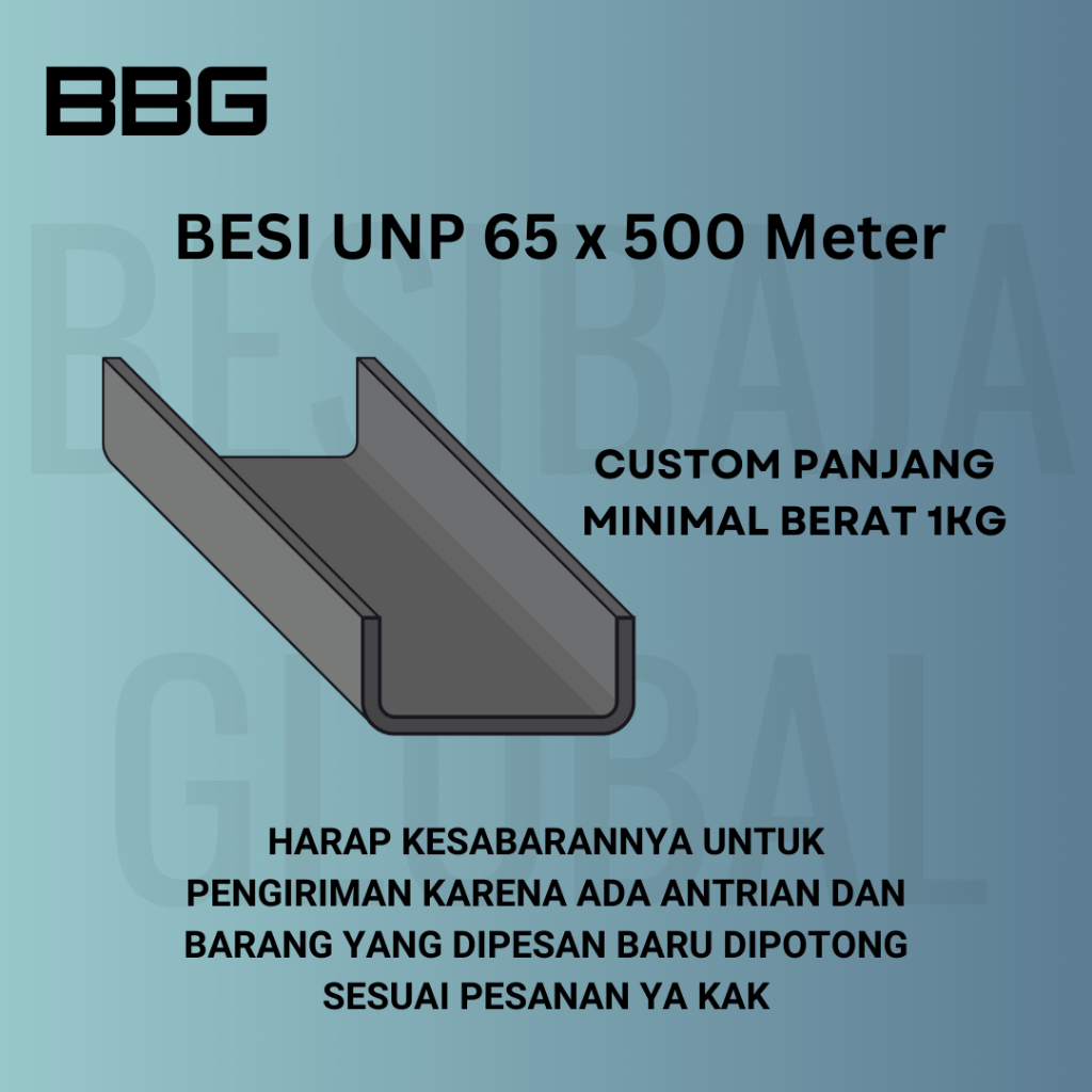 BESI UNP 65 x 500mm