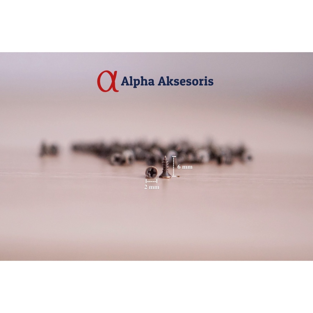 Sekrup Baut untuk kuncian handle dll 1 bungkus isi 20 pcs warna ATG dan Gold