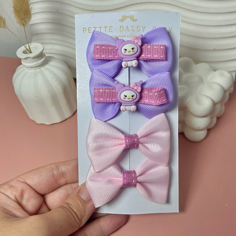 Set Jepit Rambut Anak Sanrio / Jepit Rambut Anak Lucu / Jepit Rambut Anak Kuromi / Set Jepit Rambut 