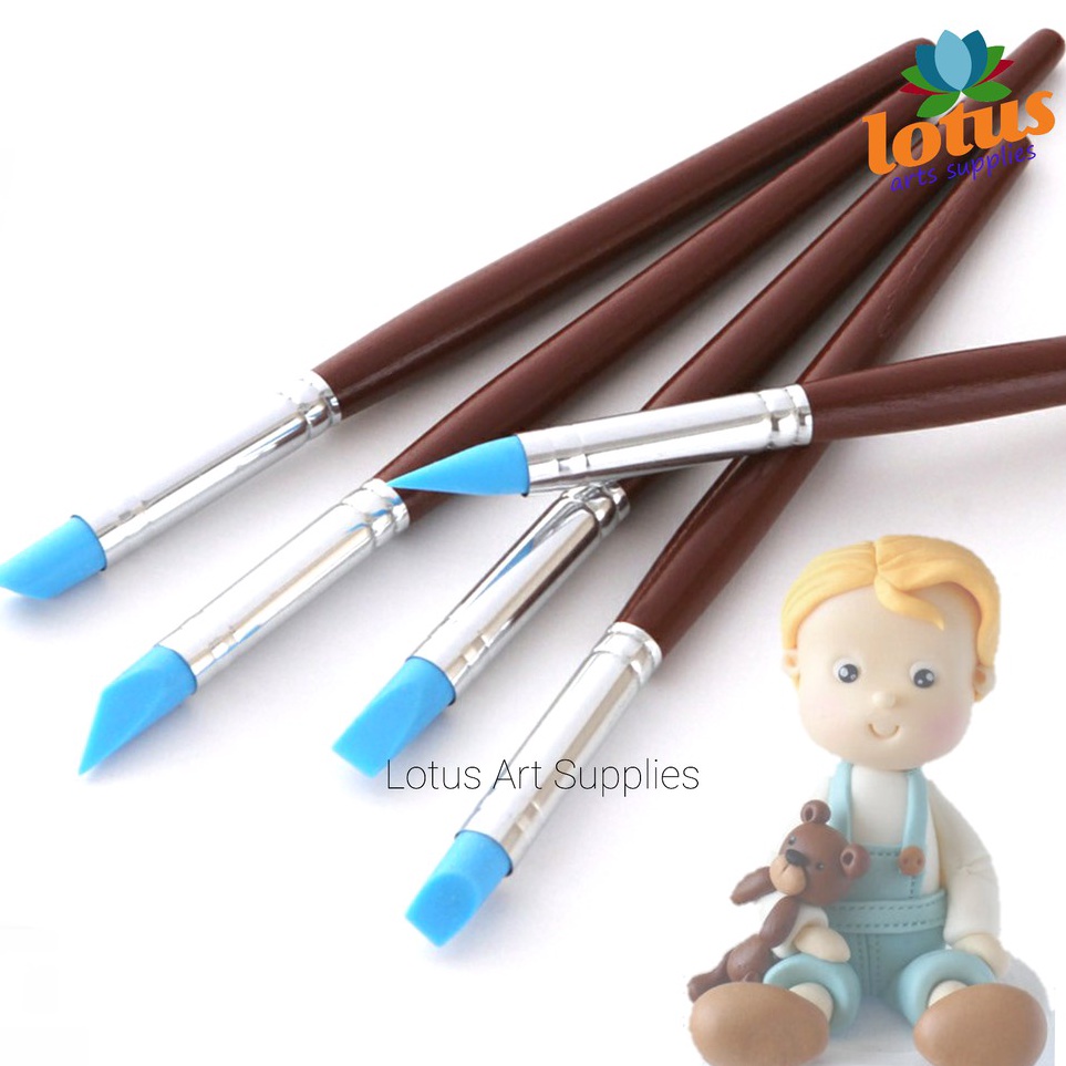 

KODE F3E8 Silicone Carving Tools Alat Pottery Clay Sculpting set 5 Small