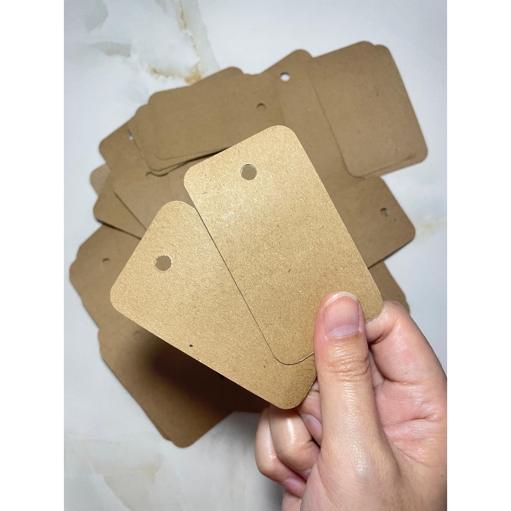 

HANG TAG POLOS KERTAS CRAFT | LABEL | HANGTAG SOVENIR | PRICE TAG