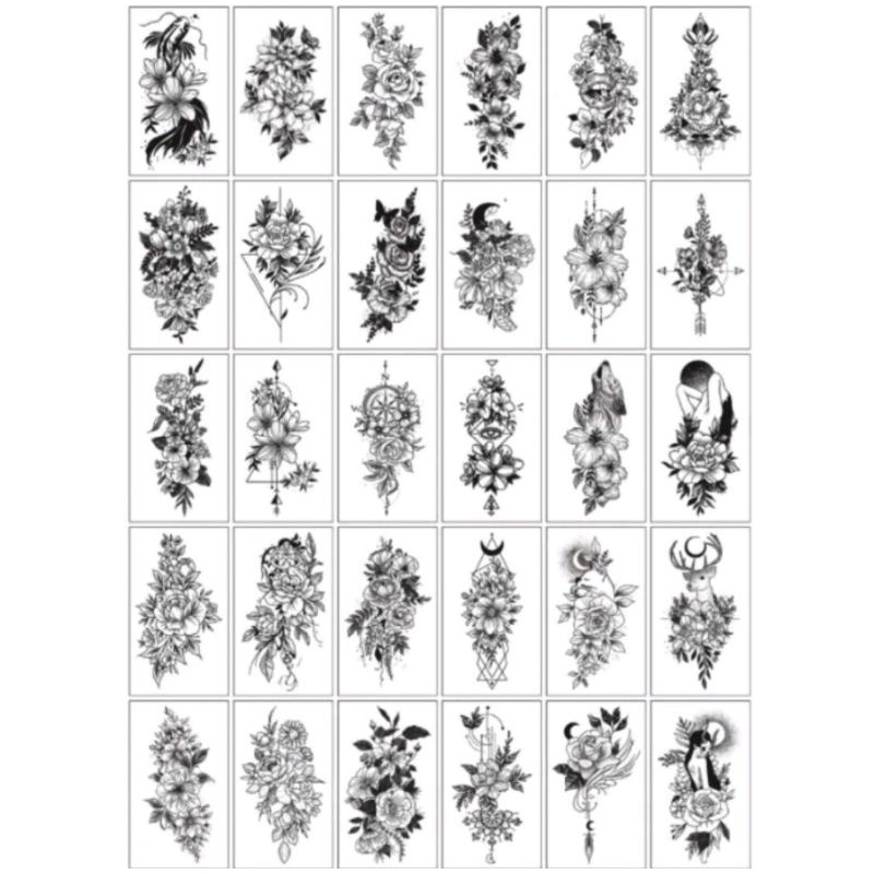 Tatto temporary tato stiker tato tempel - 1 lembar KECIL