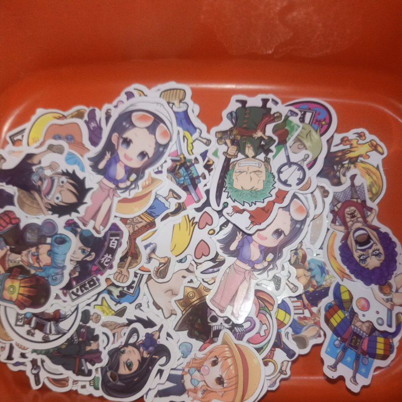 

sticker one piece murah (minimal beli 1.000)