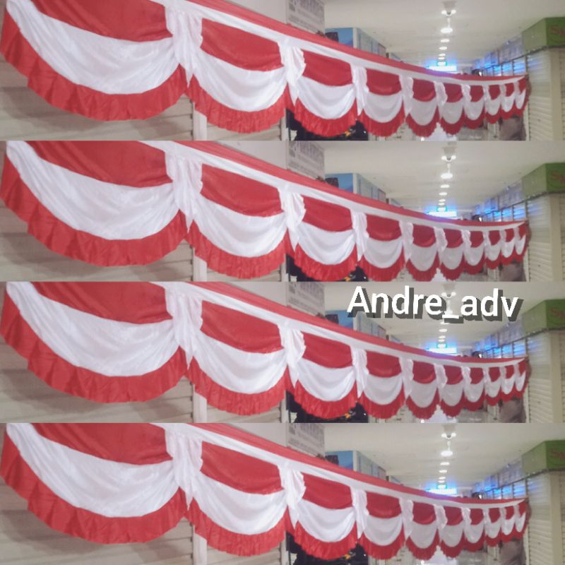 

bendera dinding merah putih 10 gelombang