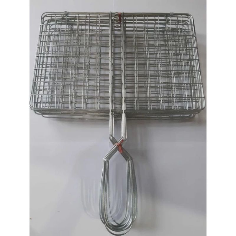 PANGGANGAN JEPIT STAINLESS / Panggangan Ikan / Panggangan Jepitan / Alat Panggang Capit