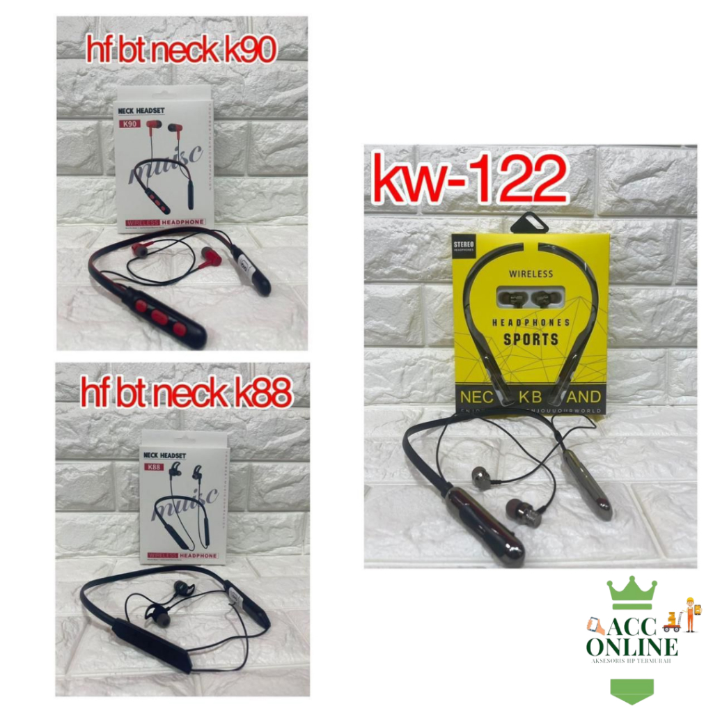 HEADSET HANDSFREE BLUETOOTH K90 K88 KW122 NECK SPORT MAGNETIC EARPHONE K-90 K88 KW122