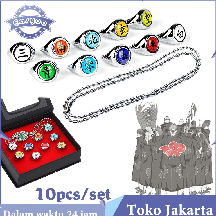 Recomend Isi 1 Cicin Cincin Akatsuki Naruto Cincin Itachi Style Adjustable Party Accessories Anime R