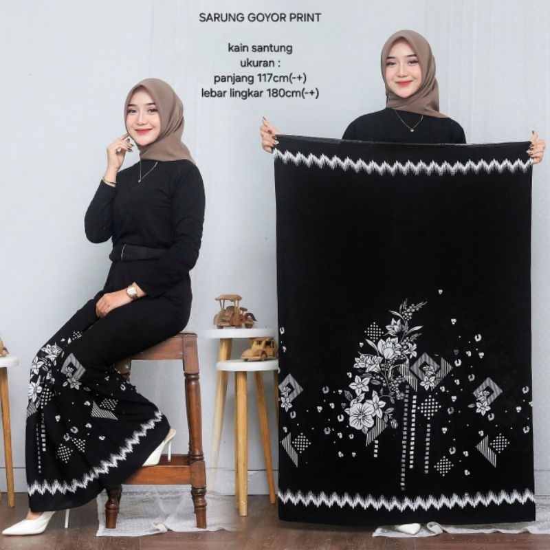 SARUNG SANTRIWATI MOTIF BATIK TERBARU MERK WAJADA SARUNG MODERN SANTUNG GOYOR TEBAL
