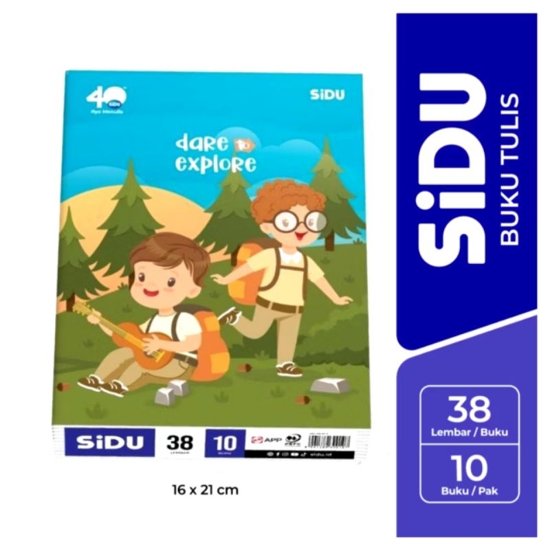 

( Isi 10 ) Buku Tulis SIDU 50 Lembar