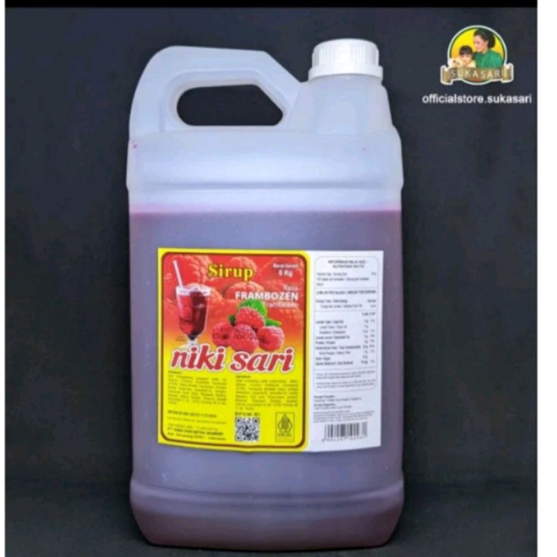

sirup nikisari kemasan dirigen 6kg 100%ORIGINAL