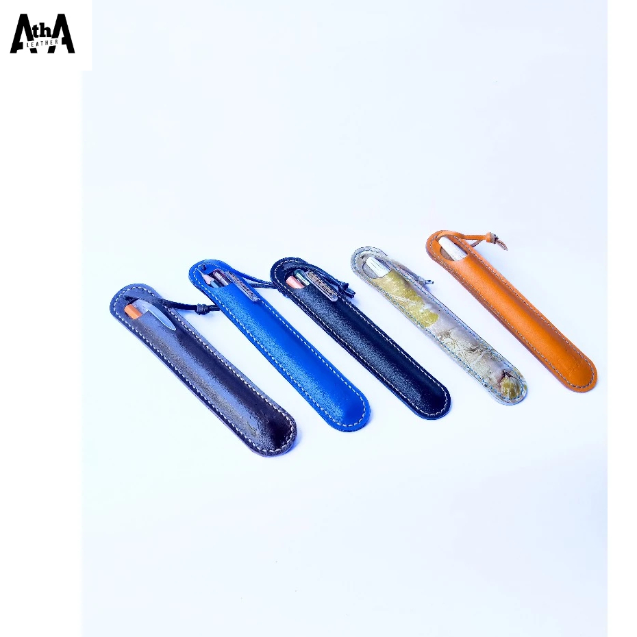 

Case tempat kotak pensil custom kulit sapi asli