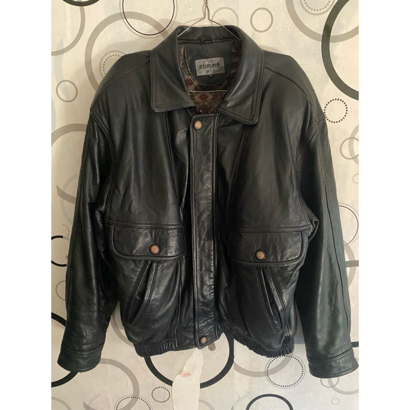 leather jacket comma kulit asli