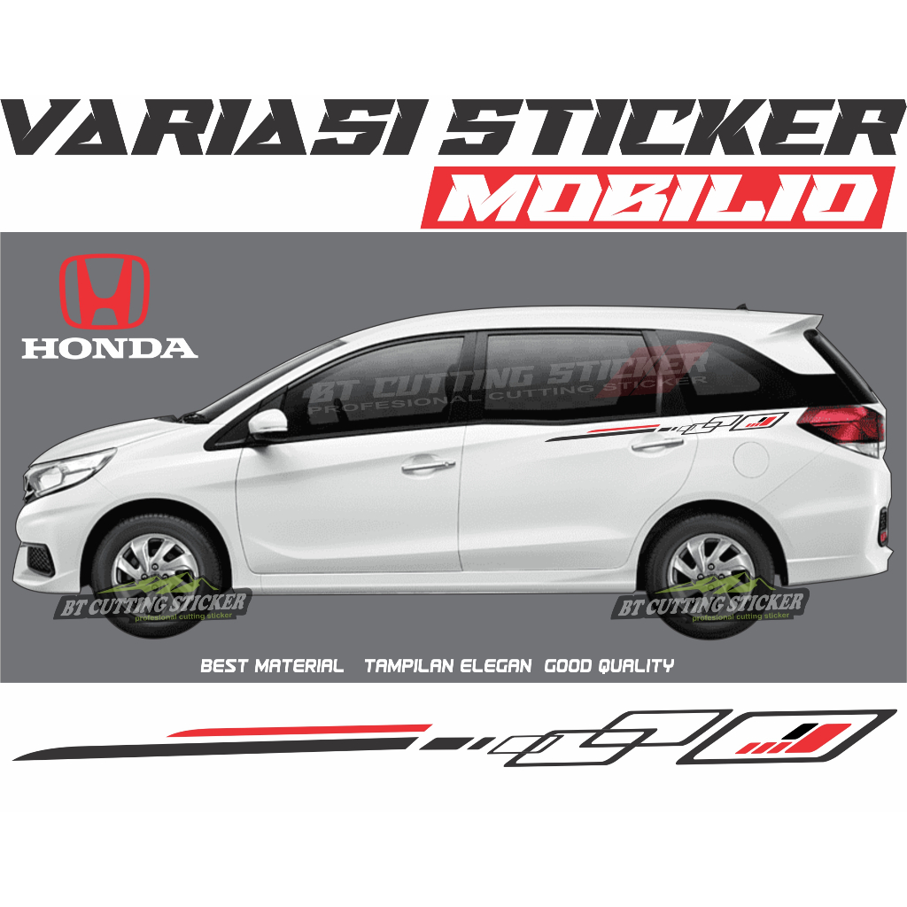 MB33 sticker mobilio sticker mobil honda mobilio sticker cutting sticker honda mobilio sticker