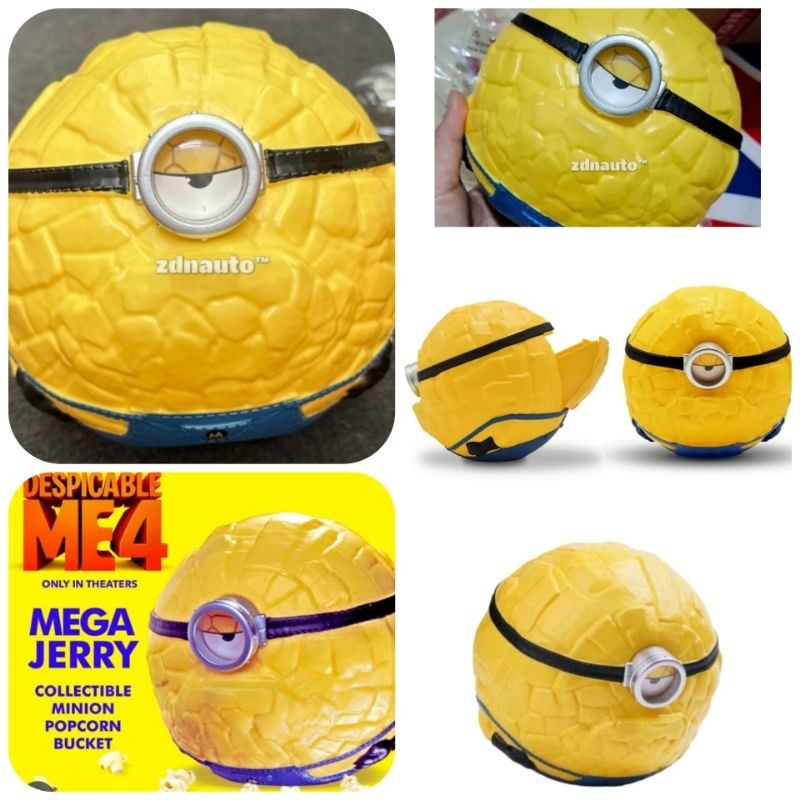 Tumbler Minion JERRY MEL GUS PIT CREW RON Mega Minion Despicable Me 4 Merchandise XXI Popcorn Bucket