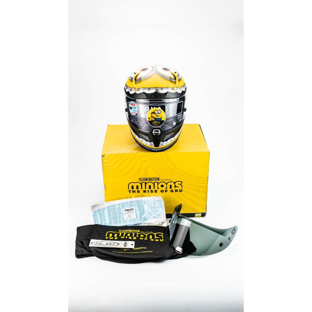 Helm HJC RPHA11 RPHA 11 MINION (SIZE XL) FREE IRIDIUM VISOR - LIMITED EDITION