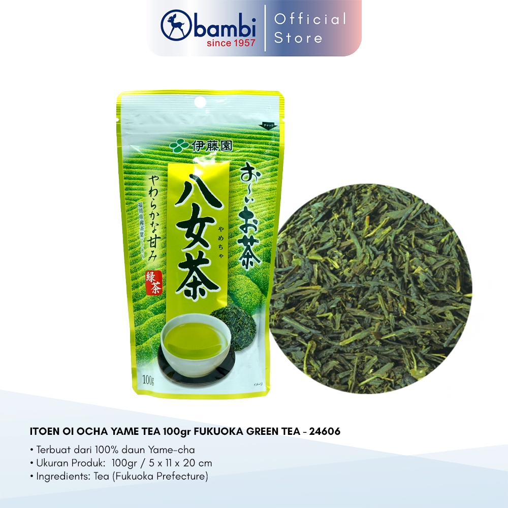 

Teh Hijau Ito En Green Tea Matcha With Yame Tea Pack Isi 100 gram Japan Product Original