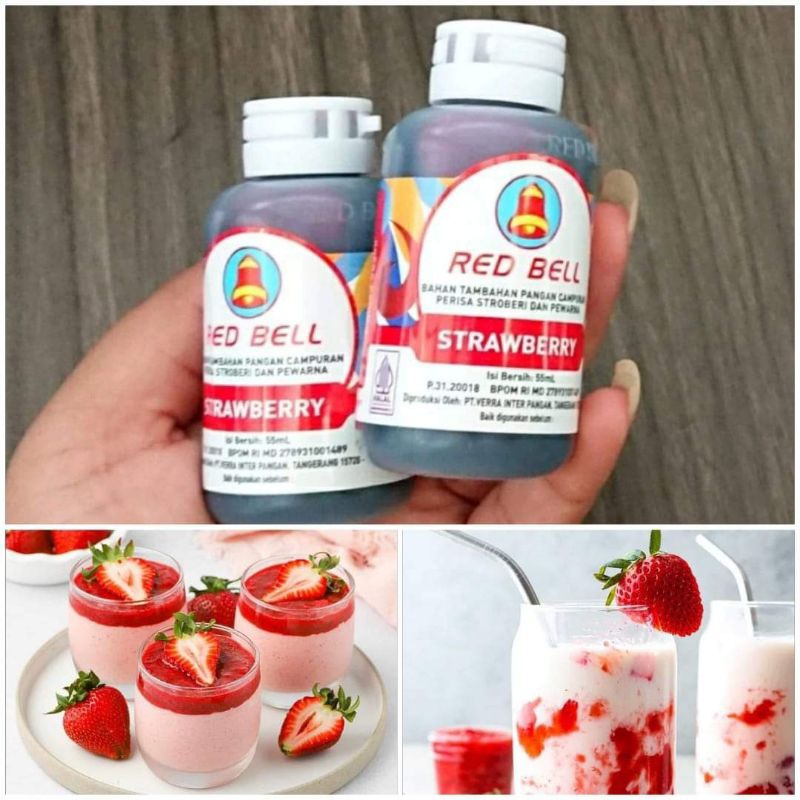 

Red Bell essence Strawberry perisa makanan minuman