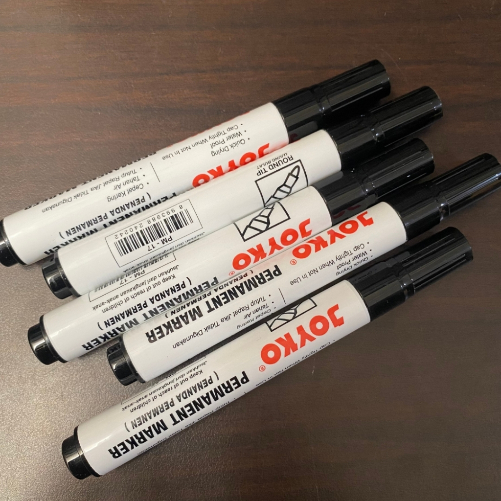 

SATUAN Spidol JOYKO PM 17 Permanent Marker Warna Hitam Permanen Black Alat Tulis Sekolah Kantor Stationery Quick Dry Office Tools Perlengkapan Menulis Peralatan Sekolah Kerja Waterproof Good Quality Mudah Kering Murah Pentacle Malang