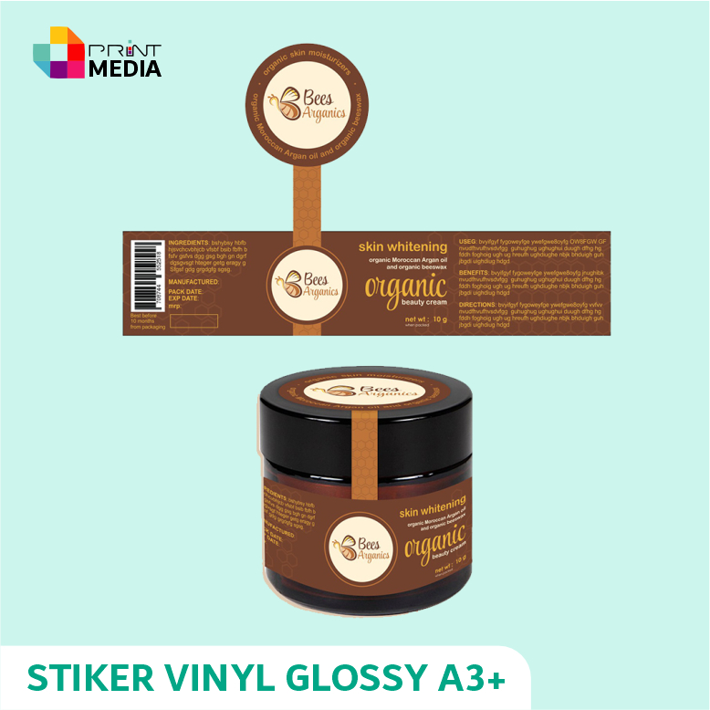 

Printmedia - Cetak Stiker Vinyl Glossy a3+ / Stiker Label Frozen Food