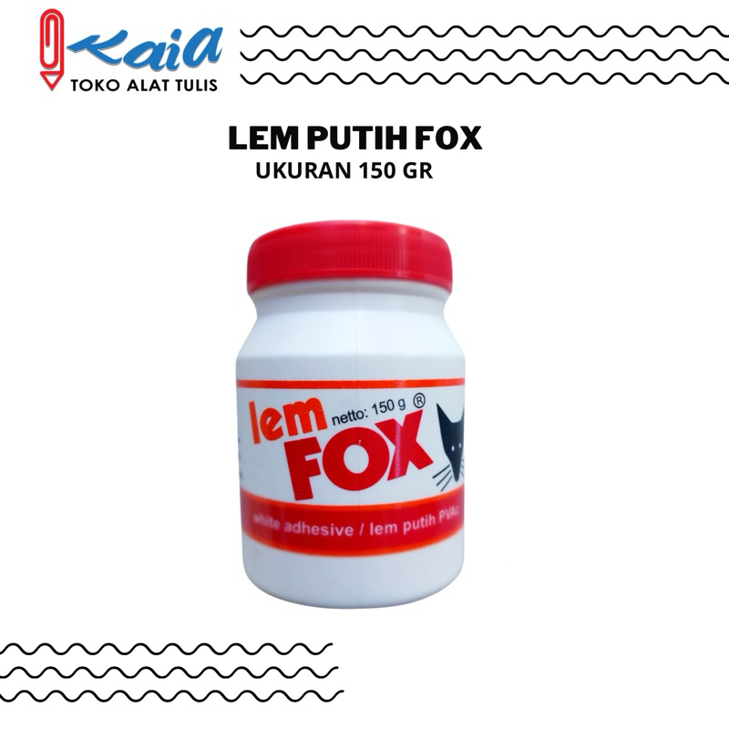 

LEM PUTIH FOX UKURAN 150 GR