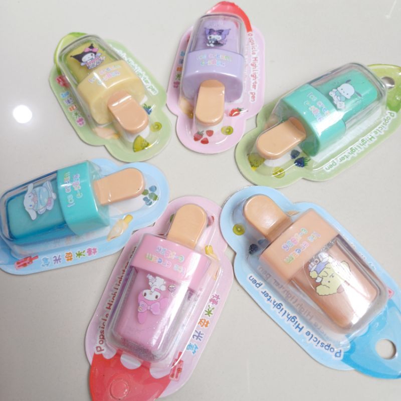 

Stabilo highlighter pen ice cream popsicle sanrio
