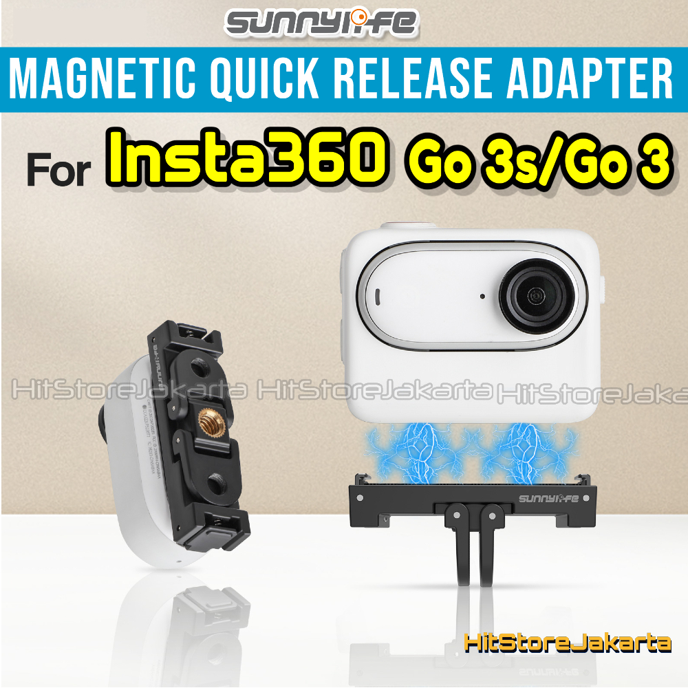 Sunnylife Magnetic Quick Release Mount For Insta360 Go 3 Foldable Mount Adapter Insta360 Go 3S