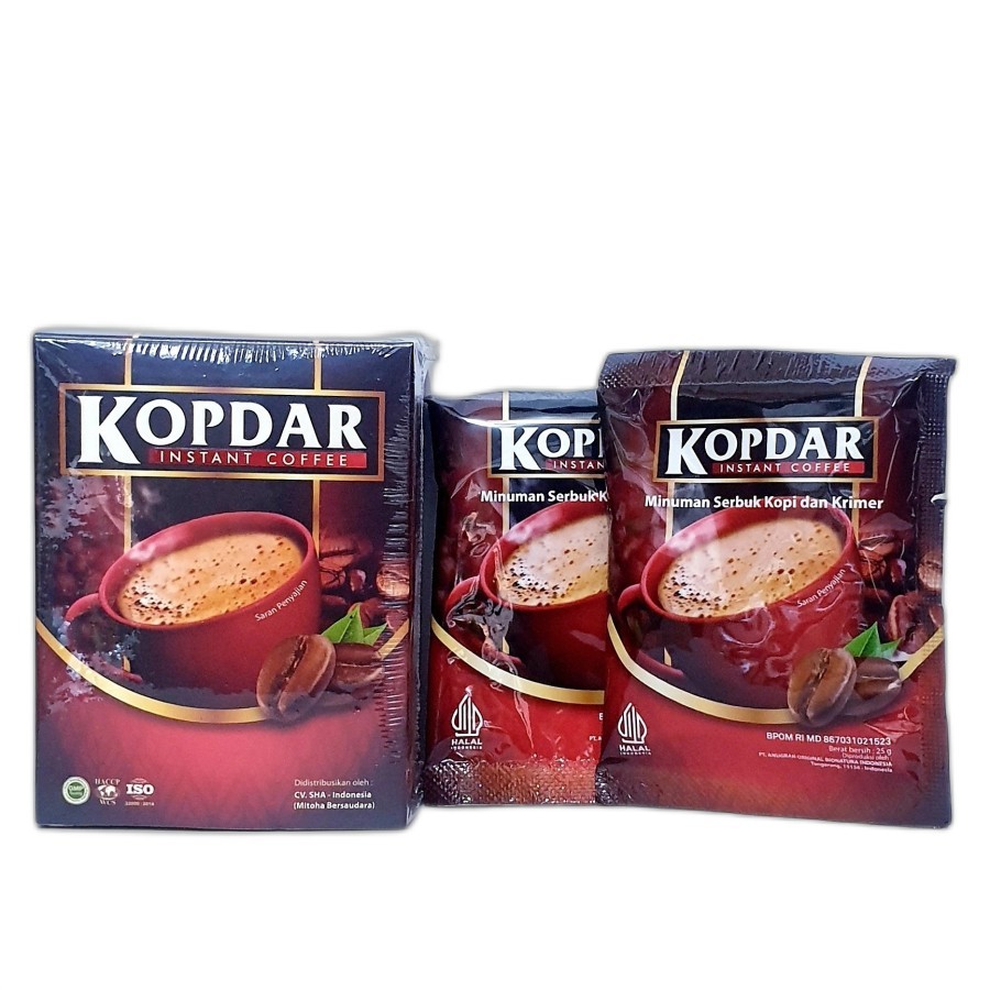 

MITOHA KOPDAR BOX isi 5 sachet - kopi bubuk instant sachet 0riginal KOPDAR