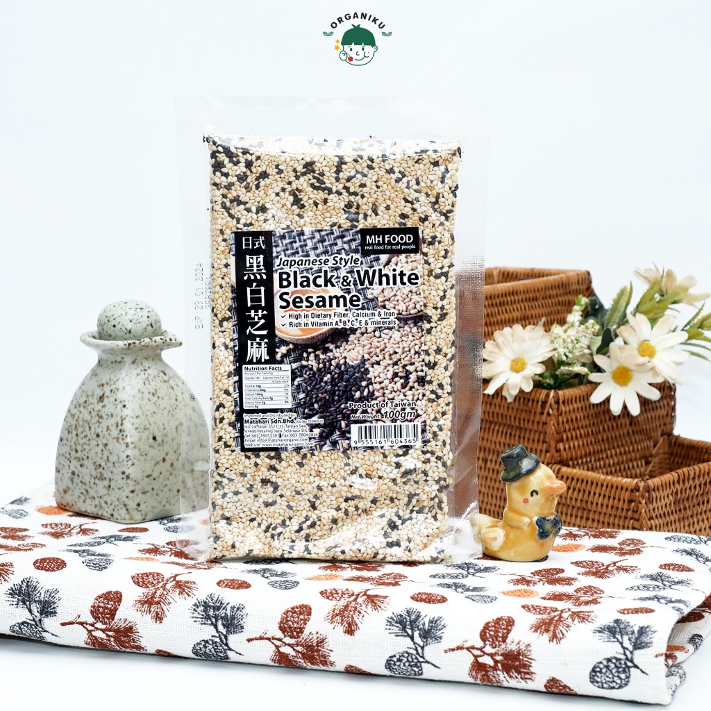 

Japanese Style Black and White Sesame Seed 100gr