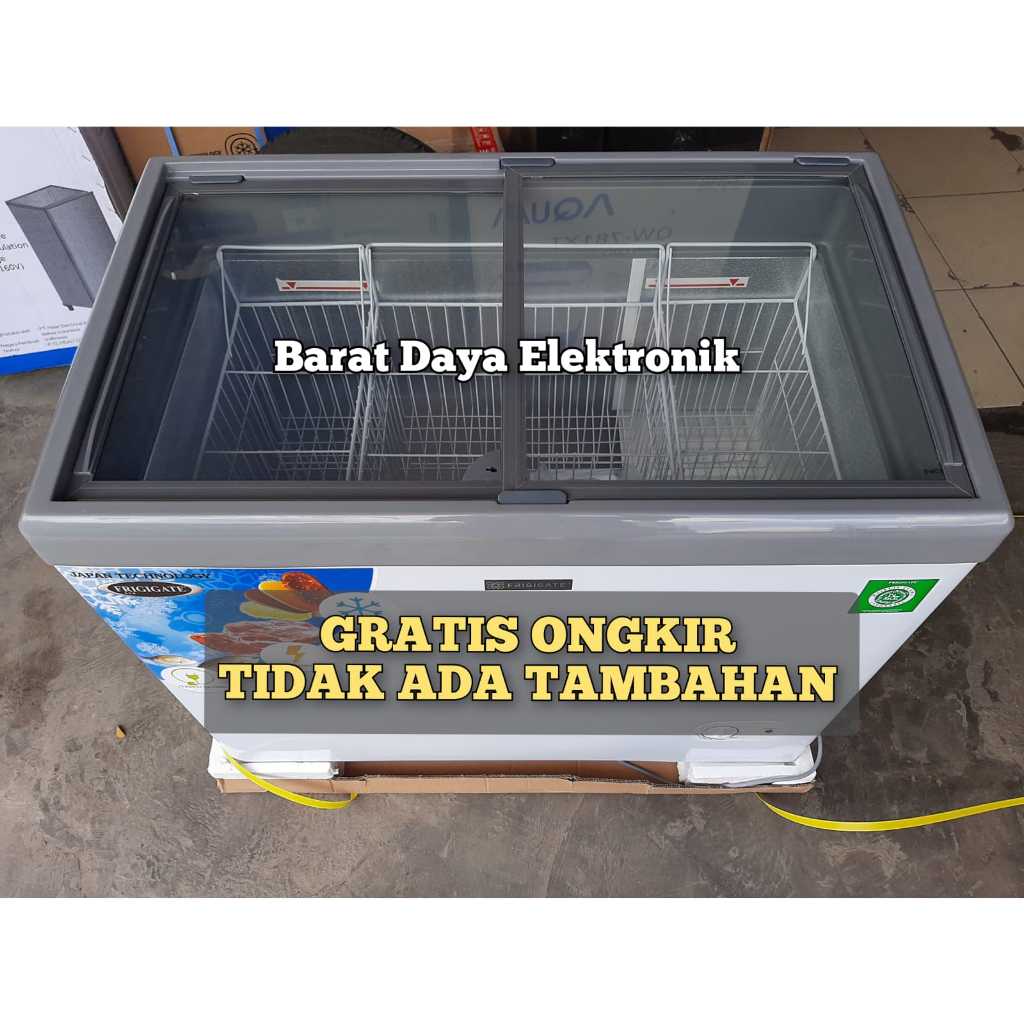 Freezer Frigigate Pintu Kaca 200 liter CF 210 Freezer Es Krim Freezer Kaca