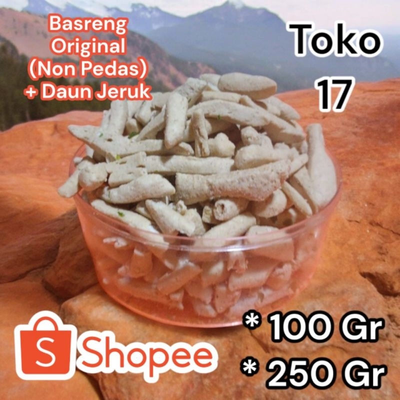 

Basreng Daun Jeruk Original ( Non Pedas ) isi 100 Gram 250 Gram