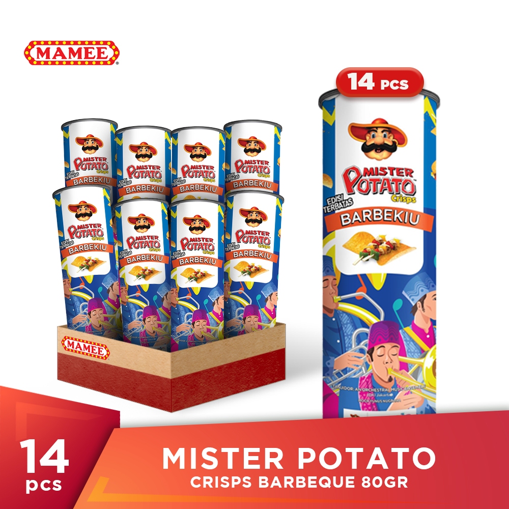 

Mister Potato Crisps Barbeque 80gr - 14pcs (New)