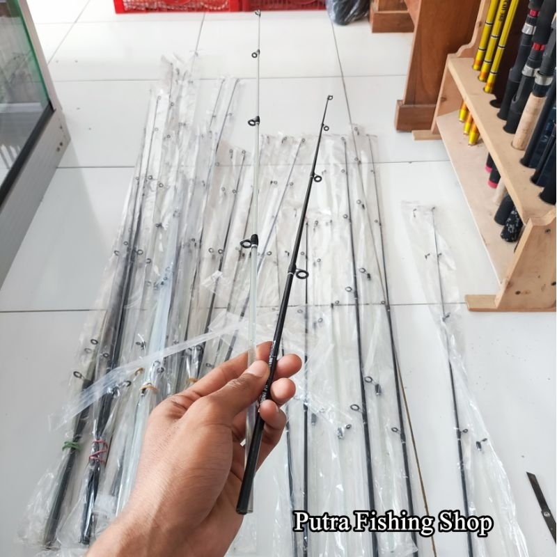 Ujung Joran Sambungan Atas Joran Pancing Bahan Full Fiber Solid Ukuran 60cm, 65cm, 70cm, 75cm, 80cm,