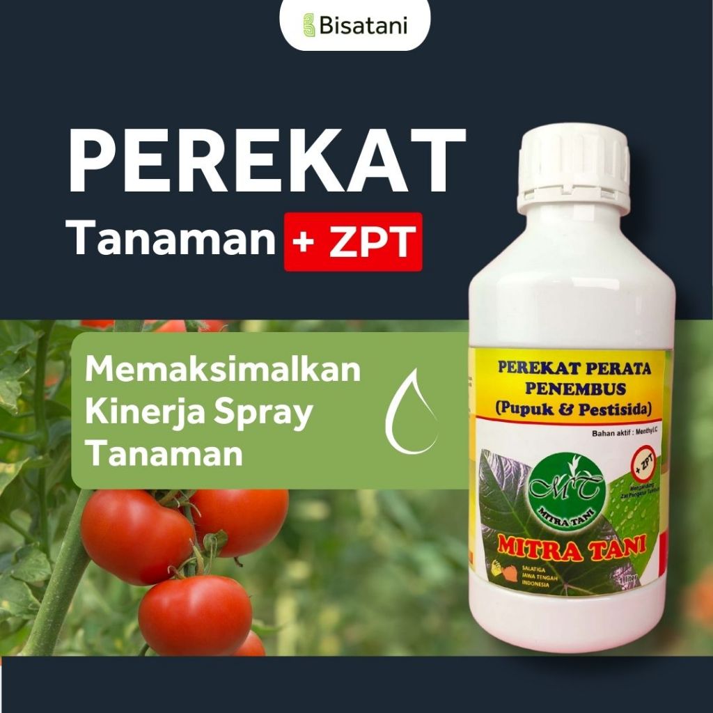 TERLARIS Perekat Tanaman 1liter Perekat, Perata dan Penembus Insektisida Pestisida Fungisida